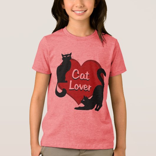 Kattenliefhebber T-shirt Kinderen Kattenliefhebber (Voorkant)
