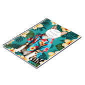 kattenliefhebber tabby Spiral Foto Notitieboek (Linkerzijde)