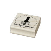 Kattenliefhebber uit de Bibliotheek van Boek Rubberstempel (Stempel)