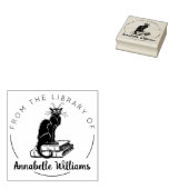 Kattenliefhebber uit de Bibliotheek van Boek Rubberstempel (Gestempeld)