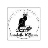 Kattenliefhebber uit de Bibliotheek van Boek Rubberstempel (Afrduk)