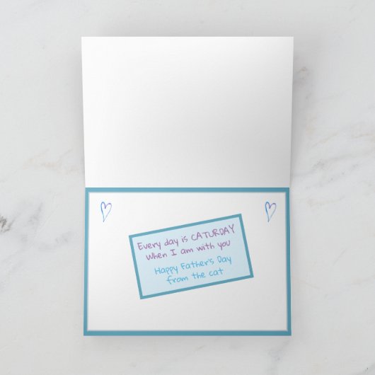 Kattenliefhebber Vaderdag Kattenvader Kaart (Binnen)
