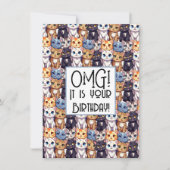 Kattenliefhebber Verjaardag LOMG Het is je verjaar (Voorkant)