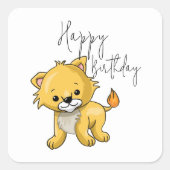 Kattenliefhebber Vierkante Sticker (Voorkant)