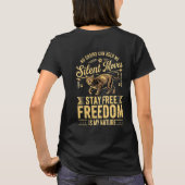 Kattenliefhebber vrijheid tee – Dapper & Grappig v T-shirt (Achterkant)