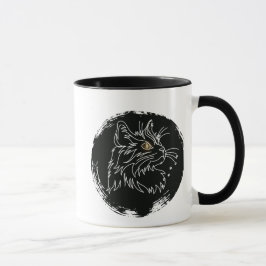 Kattenliefhebberdesign met uitsnijding mok
