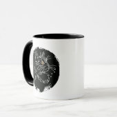 Kattenliefhebberdesign met uitsnijding mok (Voorkant links)