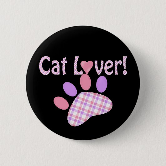 Kattenliefhebberproducten Ronde Button 5,7 Cm (Voorkant)