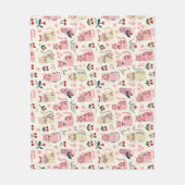 Kattenliefhebbers Abstract Fleece Deken (Voorkant)