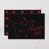 Kattenliefhebbers: ailurophiles bedankkaart (Voorkant / Achterkant)