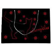 Kattenliefhebbers ailurophiles Gift Bag Groot Cadeauzakje (Voorkant)