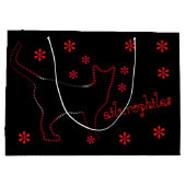 Kattenliefhebbers ailurophiles Gift Bag Groot Cadeauzakje (Achterkant)