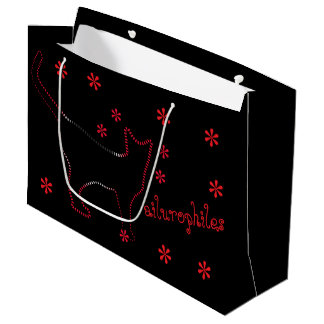 Kattenliefhebbers ailurophiles Gift Bag Groot Cadeauzakje