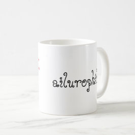 Kattenliefhebbers: ailurophiles koffiemok