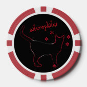 Kattenliefhebbers: ailurophiles poker chips (Voorkant)