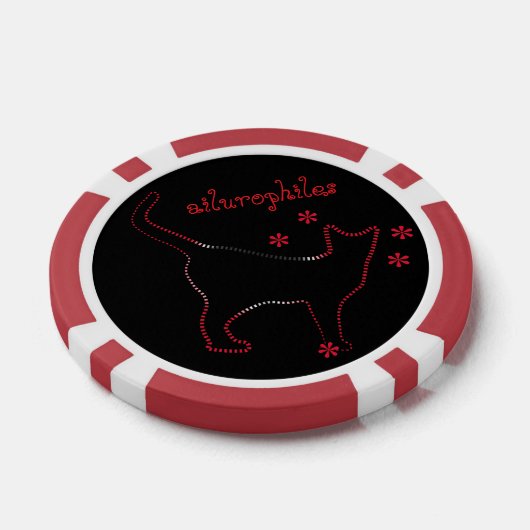 Kattenliefhebbers: ailurophiles poker chips (Enkel)