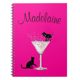 Kattenliefhebbers Bubbles Modern Pink Personal Notitieboek
