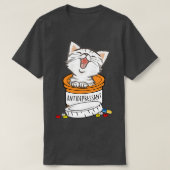 Kattenliefhebbers cadeau t-shirt (Design voorkant)