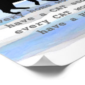 kattenliefhebbers citeren over het ontwerp van wat poster (Hoek)