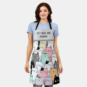 Kattenliefhebbers Feline humor keuken Schort (Gedragen)