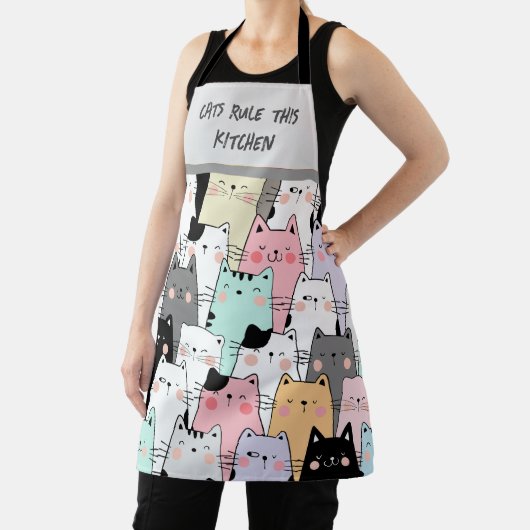 Kattenliefhebbers Feline humor keuken Schort (Insitu)