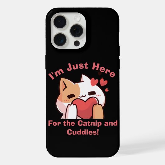Kattenliefhebbers Genot - Kattekruid & Knuffels iPhone Hoesje (Achterkant)
