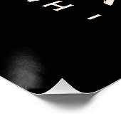 Kattenliefhebbers grappige kerstwensen zwart perfect poster (Hoek)