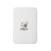Kattenliefhebbers Halloween Funny Skeleton en Cat Badmat (Voorkant Verticaal)