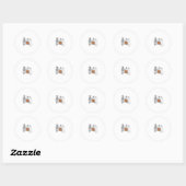 Kattenliefhebbers Halloween Funny Skeleton en Cat Ronde Sticker (Vel)