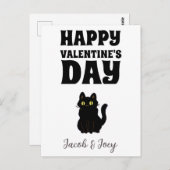 kattenliefhebbers, Happy-valentijnsdag personalise Briefkaart (Voorkant / Achterkant)