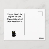kattenliefhebbers, Happy-valentijnsdag personalise Briefkaart (Achterkant)