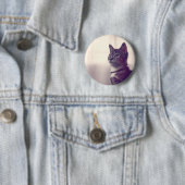 Kattenliefhebbers, kattenpinbackknoppen ronde button 5,7 cm (In situ)