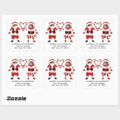 Kattenliefhebbers kerst vakantie labels (Vel)