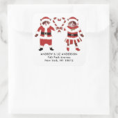 Kattenliefhebbers kerst vakantie labels (Tas)