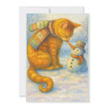 Kattenliefhebbers Kerstmis Sarah en de Sneeuwman