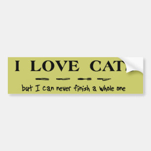 Kattenliefhebbers Kunnen Nooit Grappige Bumperstic Bumpersticker