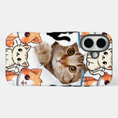 Kattenliefhebbers met muismat Case-Mate iPhone case (Achterkant (horizontaal))
