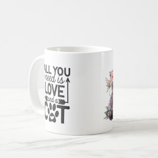 Kattenliefhebbers Mok met Gezegden (Voorkant links)