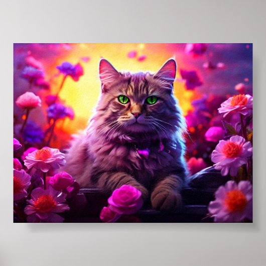 Kattenliefhebbers Muurkunst Poster (Voorkant)