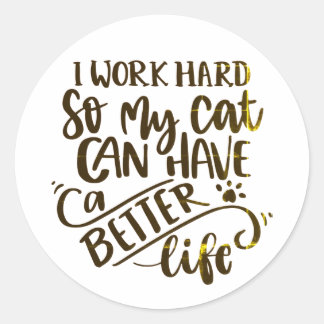 Kattenliefhebbers Ronde Sticker