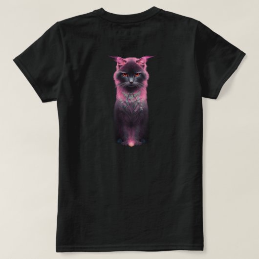 kattenliefhebbers t-shirt (Design achterkant)
