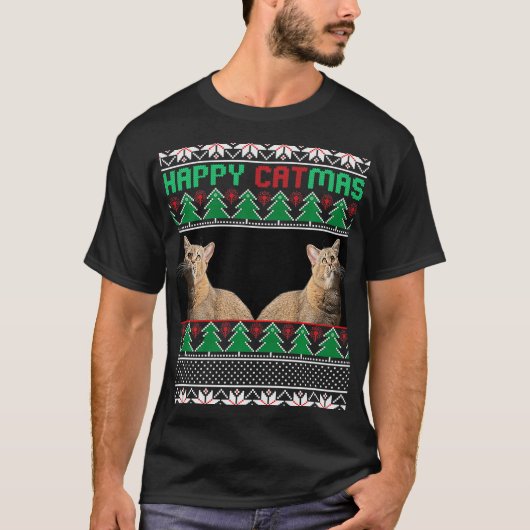 Kattenliefhebbers voor kerstcadeautjes t-shirt (Voorkant)