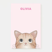 Kattenliefhebbers zoete kitten die naar jouw naam  post-it® notes (Voorkant)