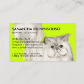 Kattenlounge Reserveringscontact Visitekaartje (Achterkant)