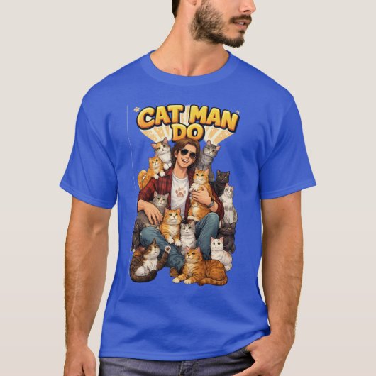 Kattenman doe t-shirt (Voorkant)