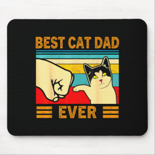 Kattenman papa ooit grappig cadeau voor kattenlief muismat