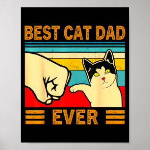 Kattenman papa ooit grappig kattenliefhebber cadea poster