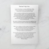 Kattenmedeleven / Regenboogbrug Gedicht Kaart (Binnen)