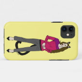 kattenmeisje Case-Mate iPhone case (Achterkant (horizontaal))