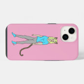kattenmeisje iPhone hoesje (Achterkant horizontaal)